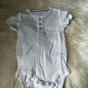 Cloud Island White Baby Onesie nwot